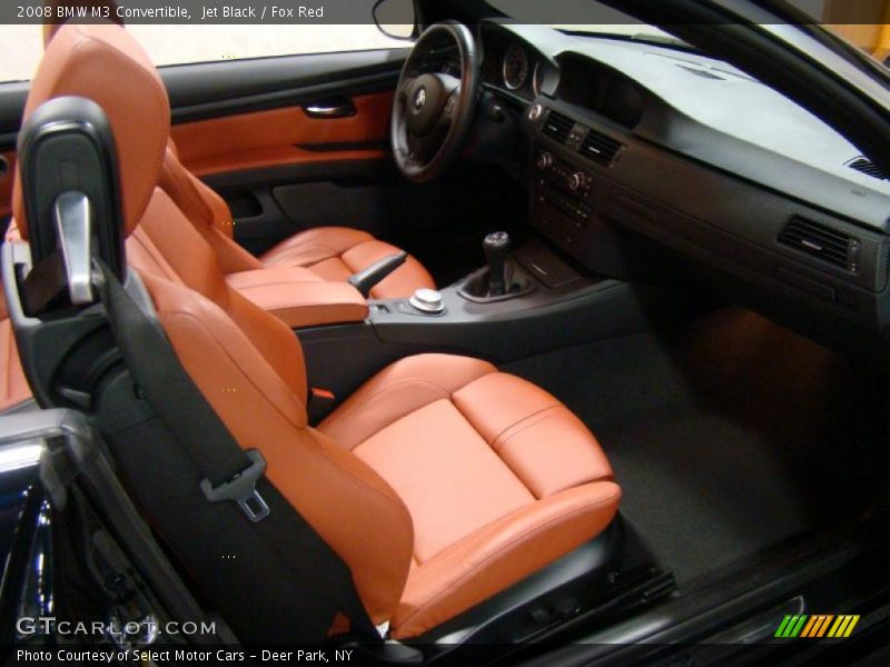 Jet Black / Fox Red 2008 BMW M3 Convertible