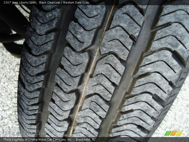Black Clearcoat / Medium Slate Gray 2007 Jeep Liberty Sport