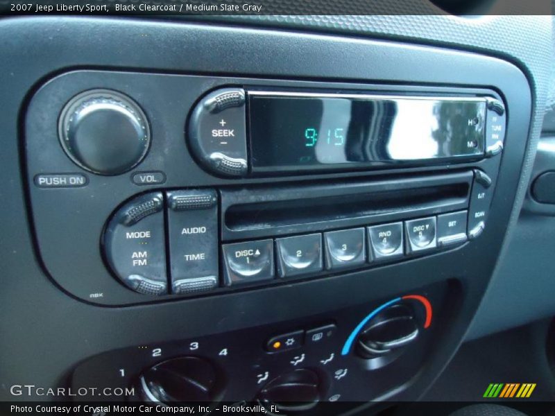 Black Clearcoat / Medium Slate Gray 2007 Jeep Liberty Sport