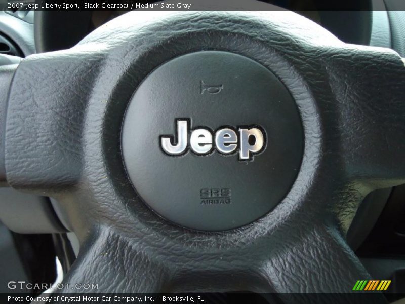 Black Clearcoat / Medium Slate Gray 2007 Jeep Liberty Sport