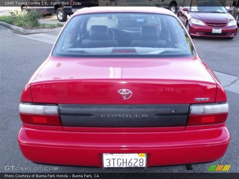 Super Red / Gray 1996 Toyota Corolla 1.6