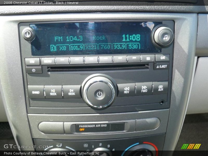 Black / Neutral 2008 Chevrolet Cobalt LT Sedan