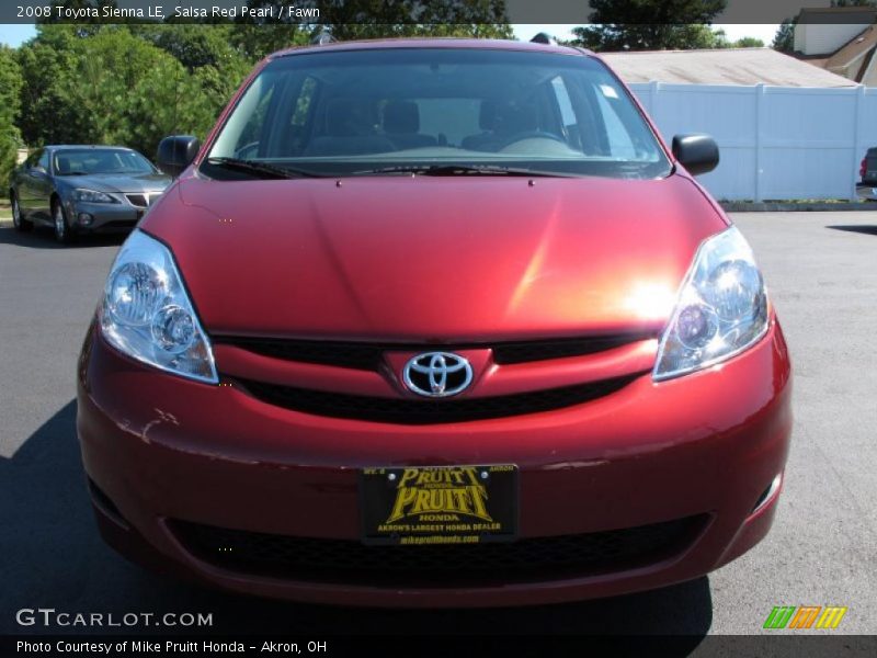 Salsa Red Pearl / Fawn 2008 Toyota Sienna LE
