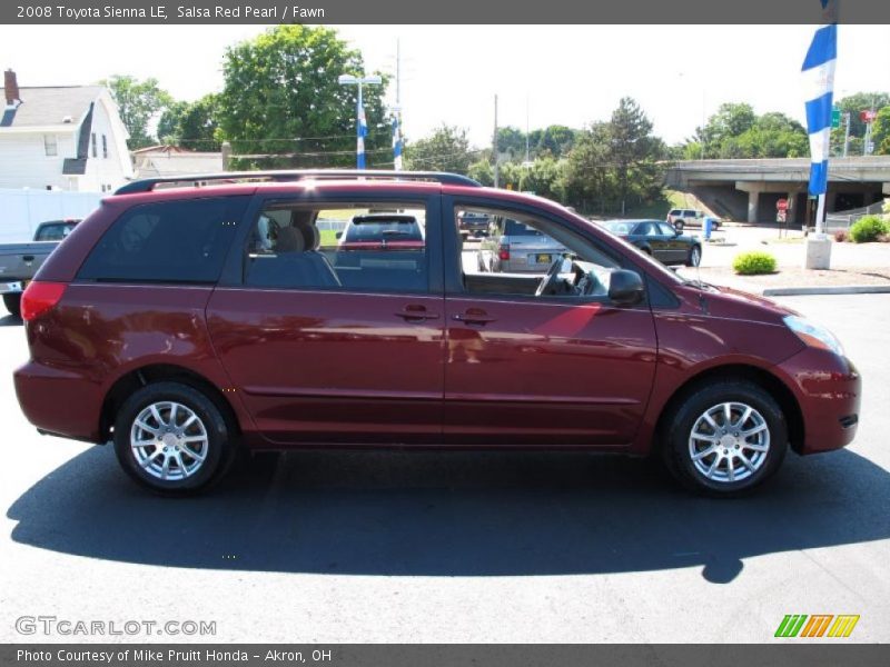 Salsa Red Pearl / Fawn 2008 Toyota Sienna LE