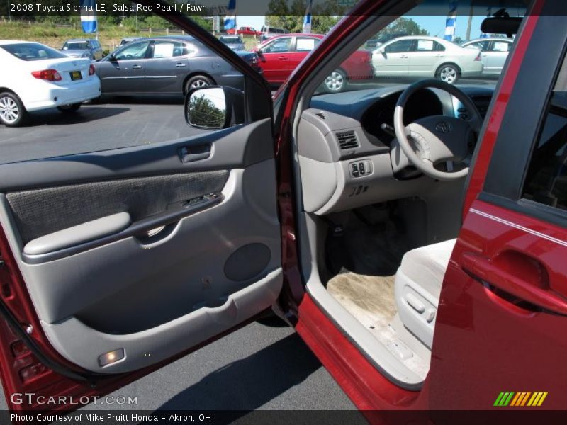 Salsa Red Pearl / Fawn 2008 Toyota Sienna LE