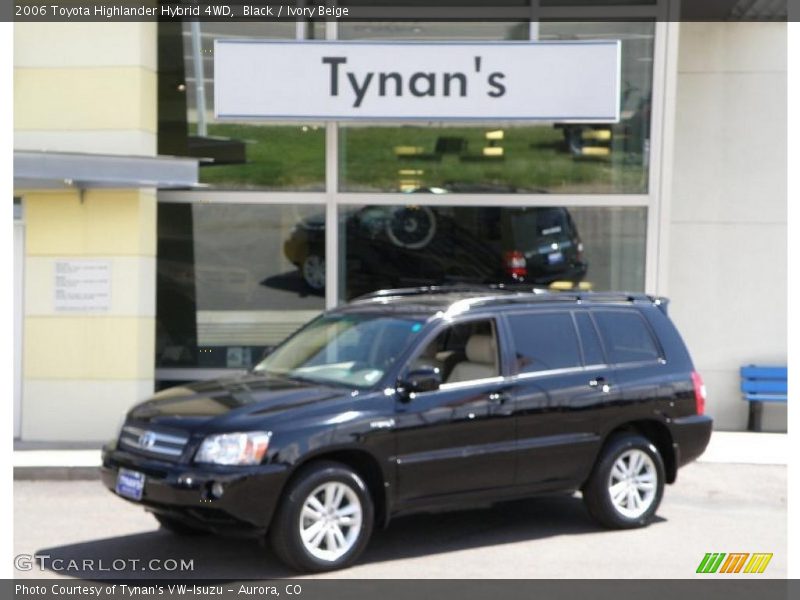 Black / Ivory Beige 2006 Toyota Highlander Hybrid 4WD