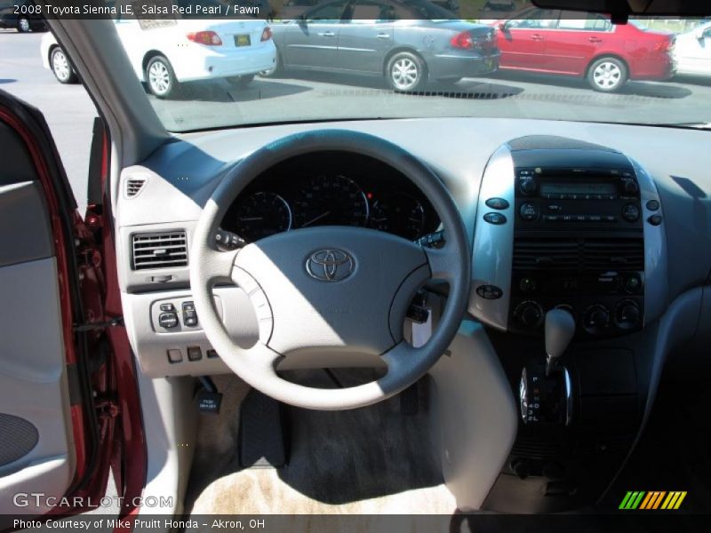 Salsa Red Pearl / Fawn 2008 Toyota Sienna LE