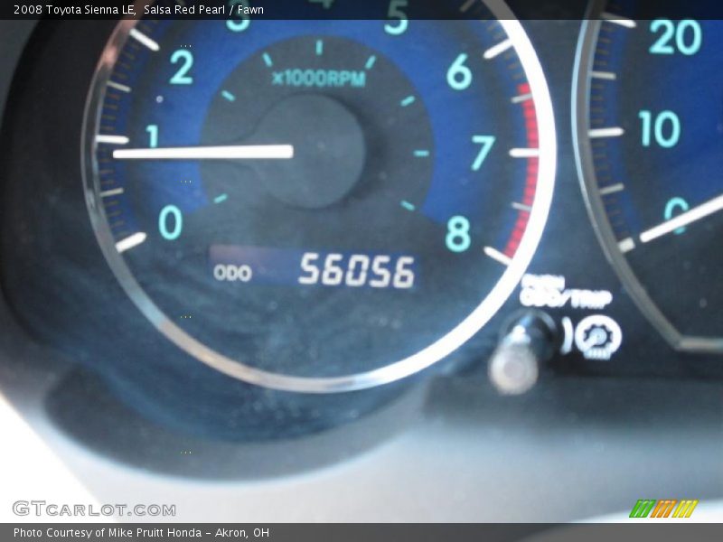 Salsa Red Pearl / Fawn 2008 Toyota Sienna LE
