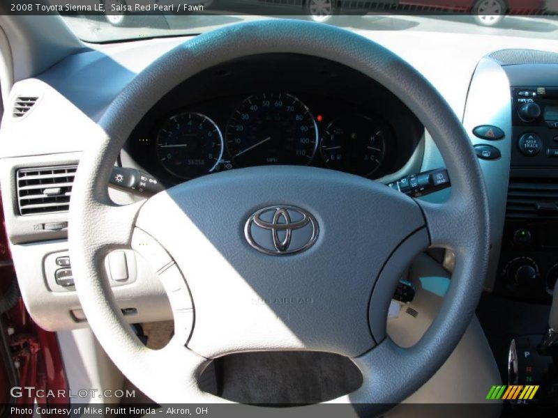 Salsa Red Pearl / Fawn 2008 Toyota Sienna LE