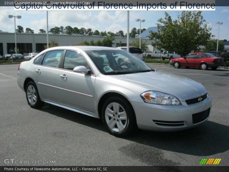 Silver Ice Metallic / Gray 2010 Chevrolet Impala LS