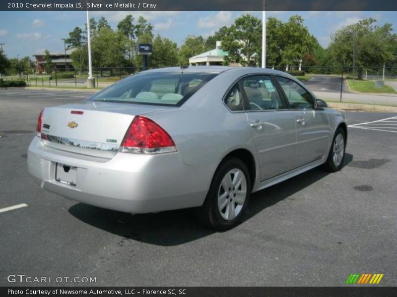 Silver Ice Metallic / Gray 2010 Chevrolet Impala LS