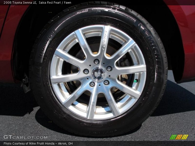 Salsa Red Pearl / Fawn 2008 Toyota Sienna LE