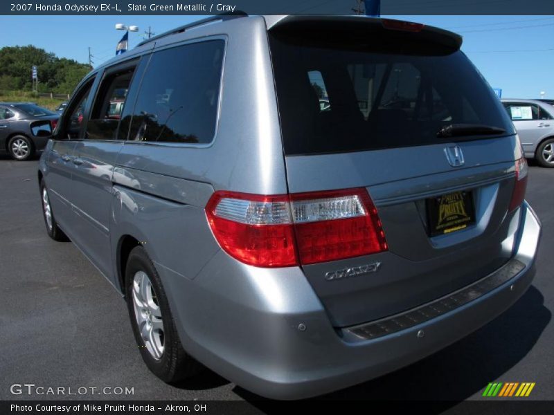 Slate Green Metallic / Gray 2007 Honda Odyssey EX-L