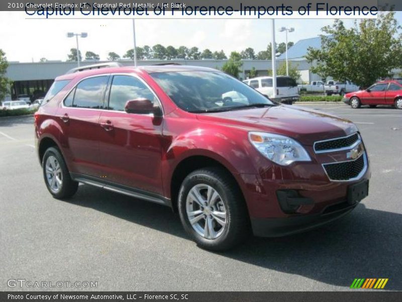 Cardinal Red Metallic / Jet Black 2010 Chevrolet Equinox LT