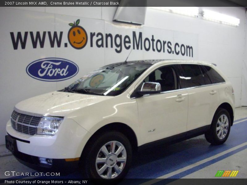 Creme Brulee Metallic / Charcoal Black 2007 Lincoln MKX AWD