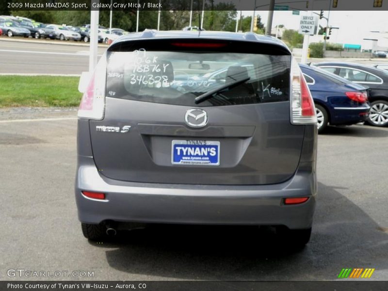 Galaxy Gray Mica / Black 2009 Mazda MAZDA5 Sport