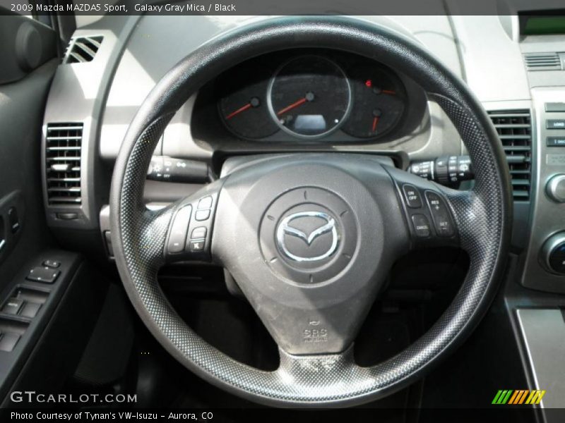 Galaxy Gray Mica / Black 2009 Mazda MAZDA5 Sport