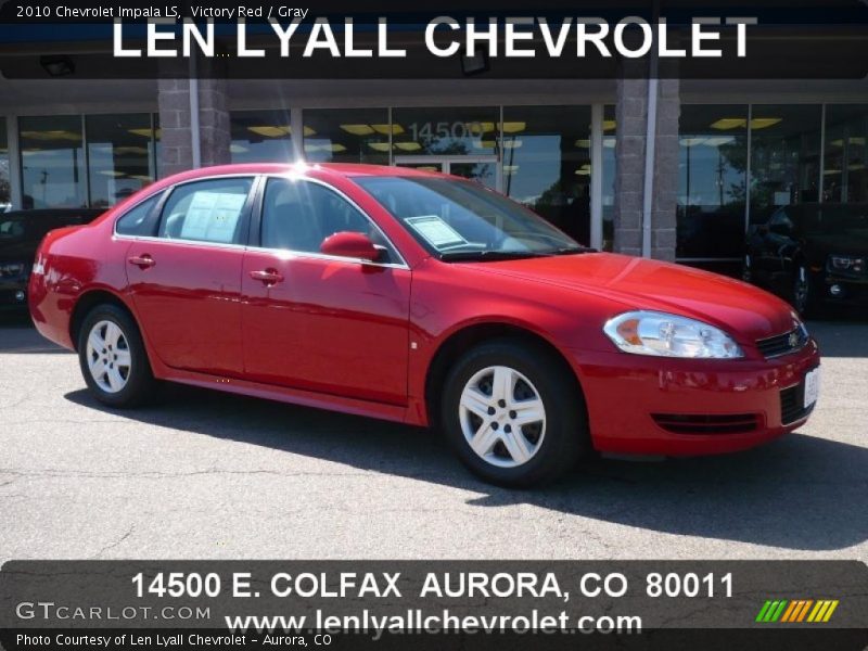 Victory Red / Gray 2010 Chevrolet Impala LS