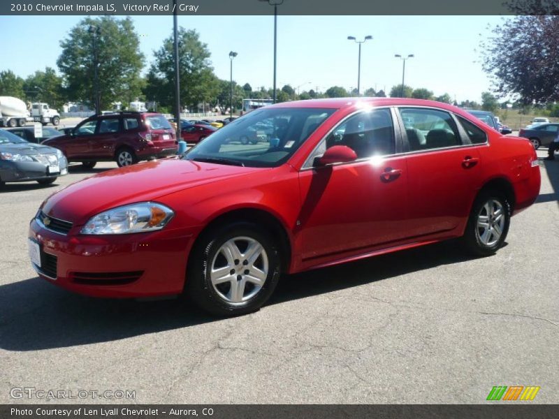 Victory Red / Gray 2010 Chevrolet Impala LS