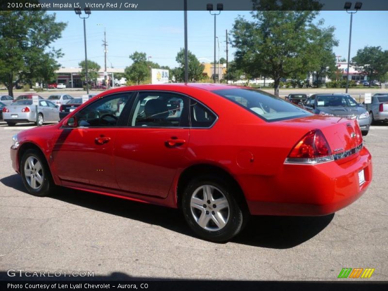 Victory Red / Gray 2010 Chevrolet Impala LS