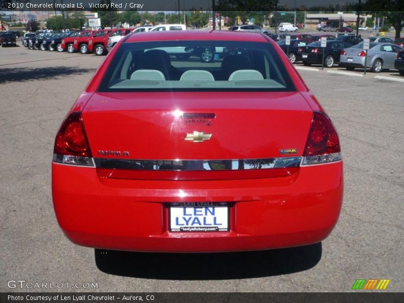 Victory Red / Gray 2010 Chevrolet Impala LS