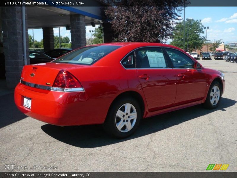 Victory Red / Gray 2010 Chevrolet Impala LS