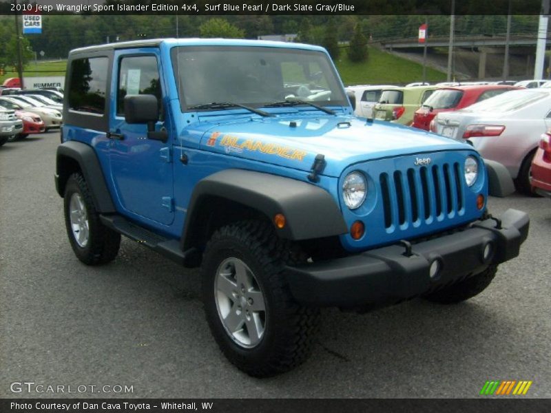 Surf Blue Pearl / Dark Slate Gray/Blue 2010 Jeep Wrangler Sport Islander Edition 4x4