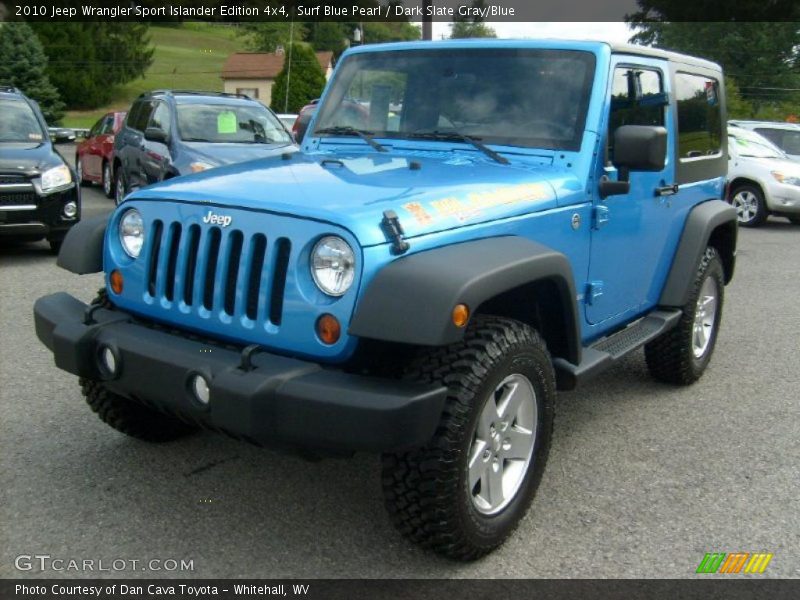 Surf Blue Pearl / Dark Slate Gray/Blue 2010 Jeep Wrangler Sport Islander Edition 4x4