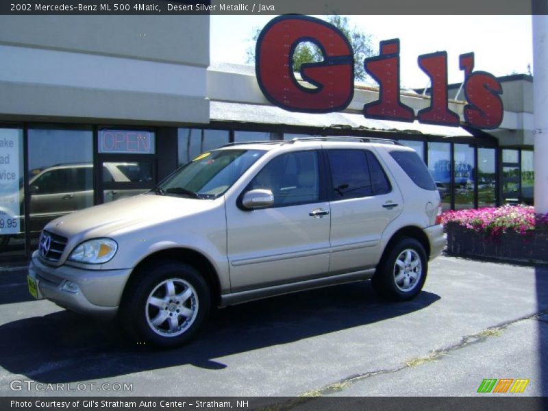 Desert Silver Metallic / Java 2002 Mercedes-Benz ML 500 4Matic