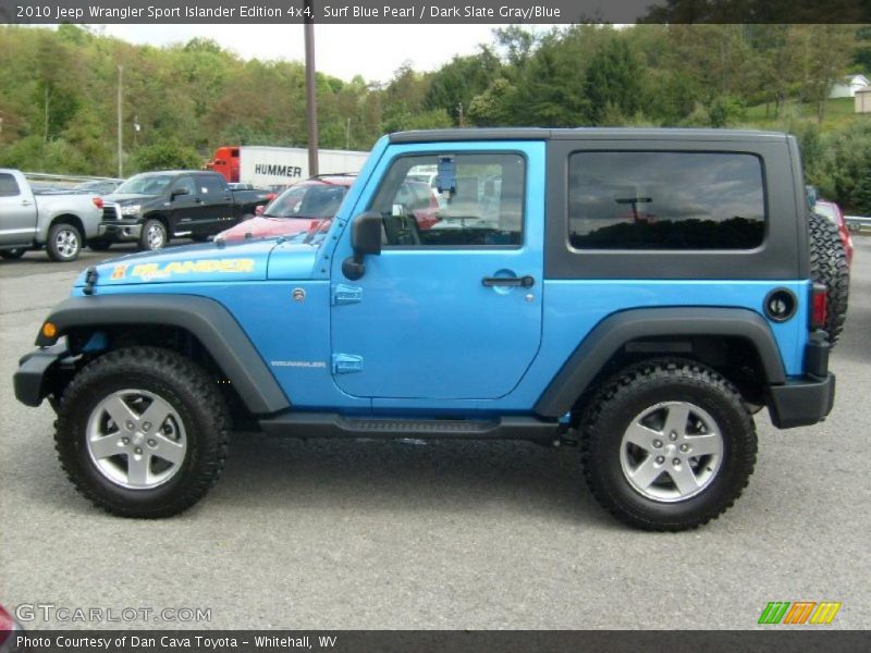 Surf Blue Pearl / Dark Slate Gray/Blue 2010 Jeep Wrangler Sport Islander Edition 4x4