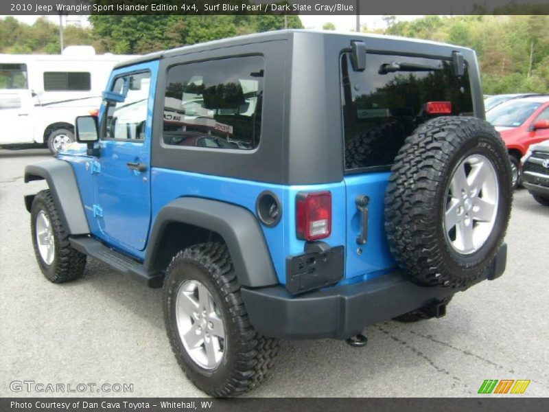 Surf Blue Pearl / Dark Slate Gray/Blue 2010 Jeep Wrangler Sport Islander Edition 4x4
