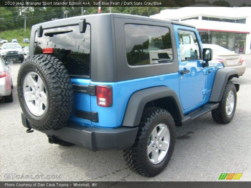 Surf Blue Pearl / Dark Slate Gray/Blue 2010 Jeep Wrangler Sport Islander Edition 4x4