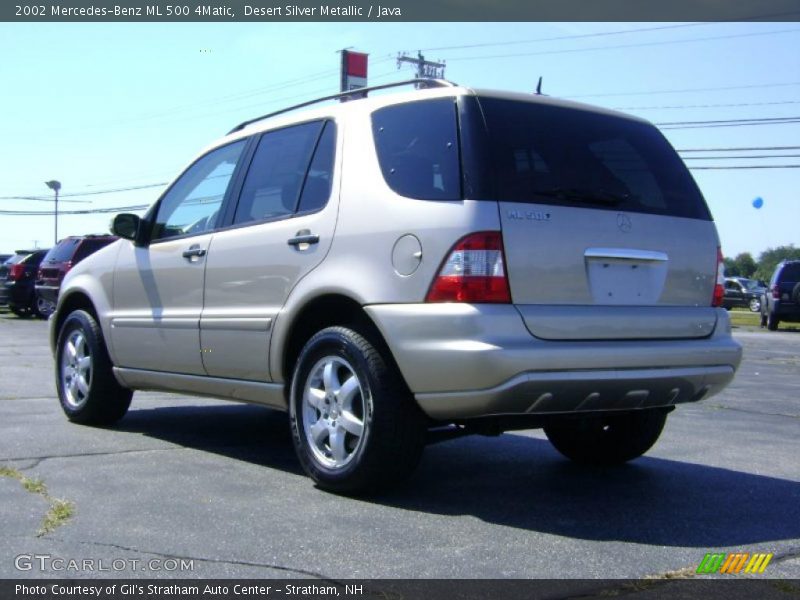 Desert Silver Metallic / Java 2002 Mercedes-Benz ML 500 4Matic
