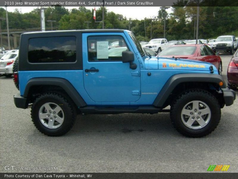 Surf Blue Pearl / Dark Slate Gray/Blue 2010 Jeep Wrangler Sport Islander Edition 4x4