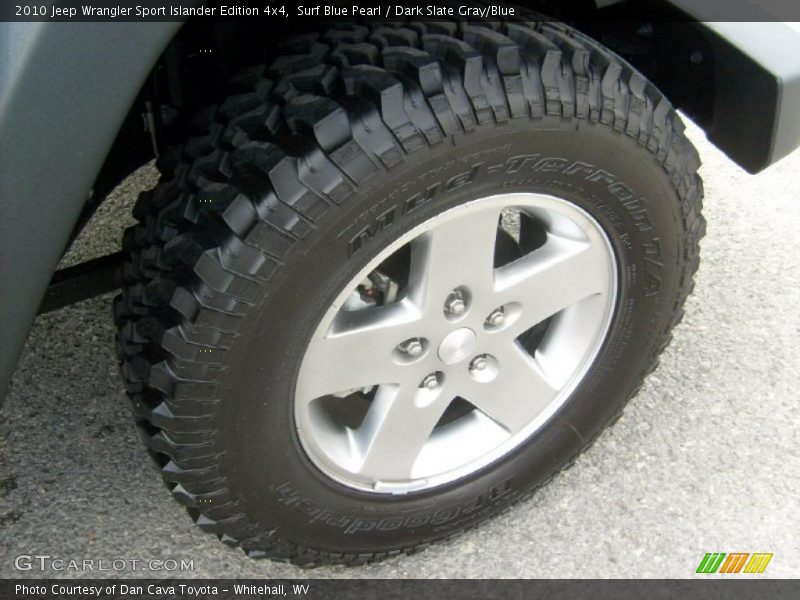 Surf Blue Pearl / Dark Slate Gray/Blue 2010 Jeep Wrangler Sport Islander Edition 4x4