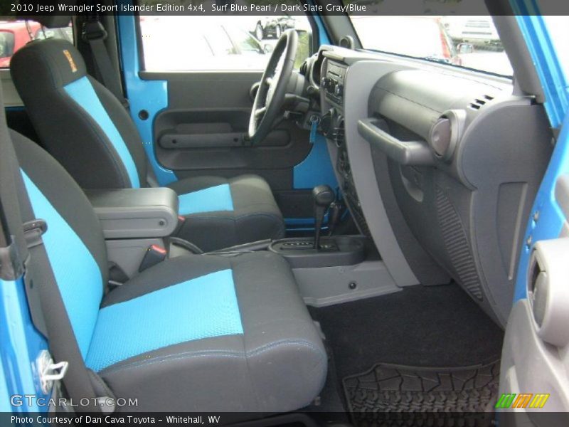 Surf Blue Pearl / Dark Slate Gray/Blue 2010 Jeep Wrangler Sport Islander Edition 4x4
