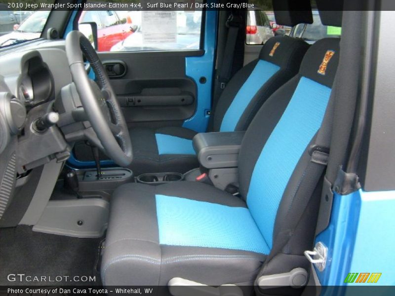 Surf Blue Pearl / Dark Slate Gray/Blue 2010 Jeep Wrangler Sport Islander Edition 4x4