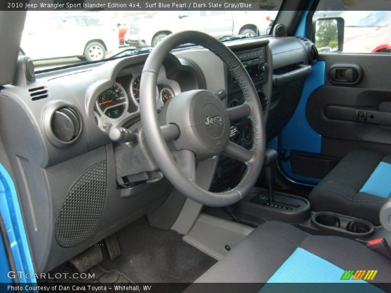 Surf Blue Pearl / Dark Slate Gray/Blue 2010 Jeep Wrangler Sport Islander Edition 4x4