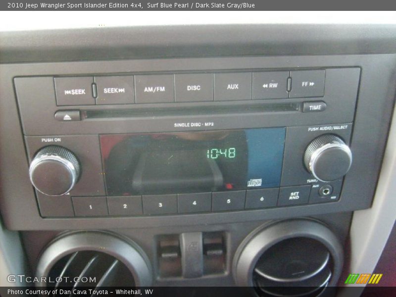 Surf Blue Pearl / Dark Slate Gray/Blue 2010 Jeep Wrangler Sport Islander Edition 4x4
