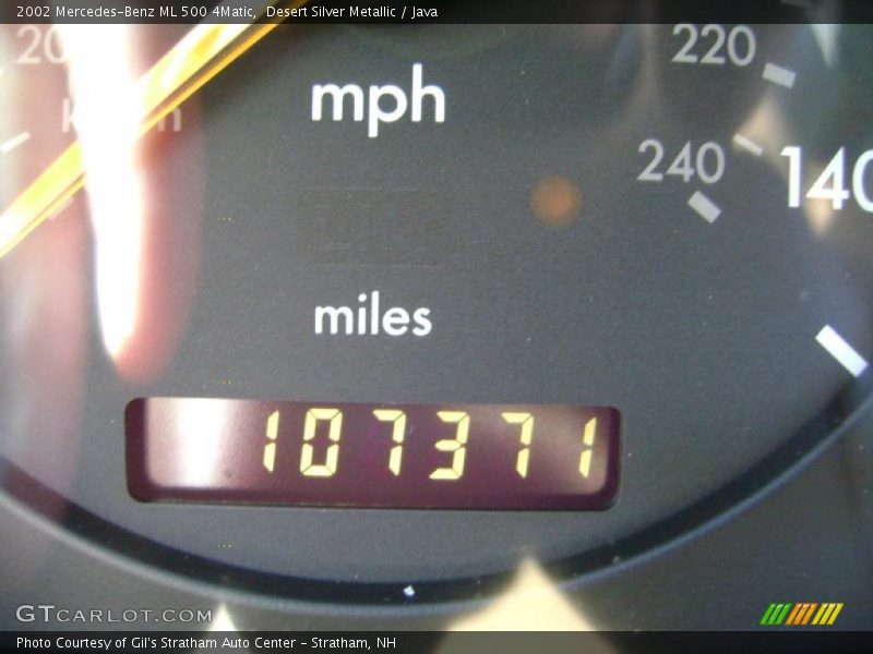 Desert Silver Metallic / Java 2002 Mercedes-Benz ML 500 4Matic
