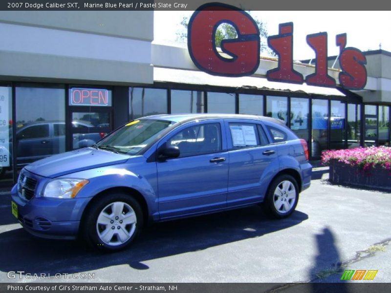 Marine Blue Pearl / Pastel Slate Gray 2007 Dodge Caliber SXT