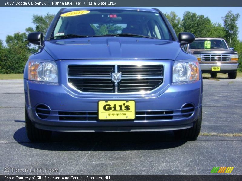 Marine Blue Pearl / Pastel Slate Gray 2007 Dodge Caliber SXT