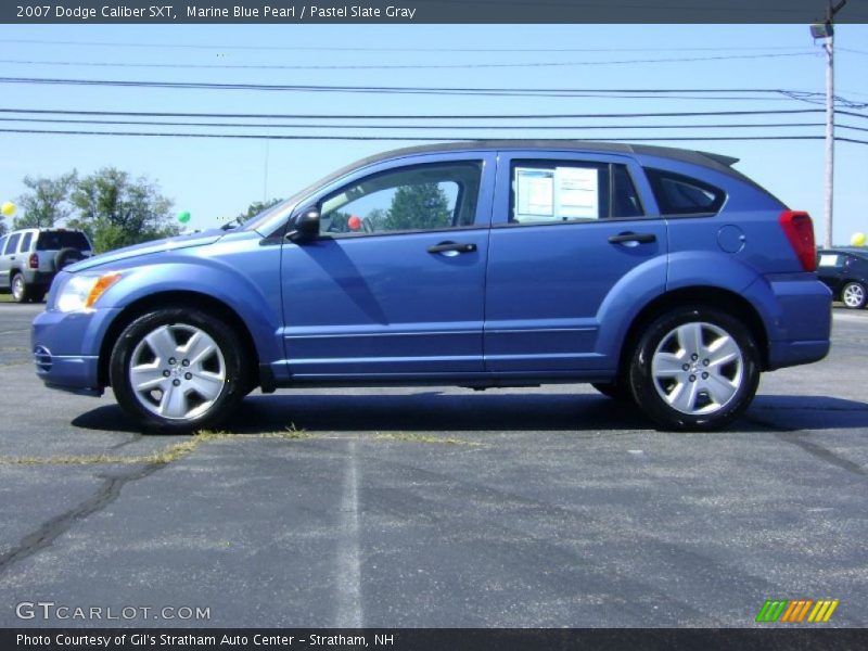 Marine Blue Pearl / Pastel Slate Gray 2007 Dodge Caliber SXT