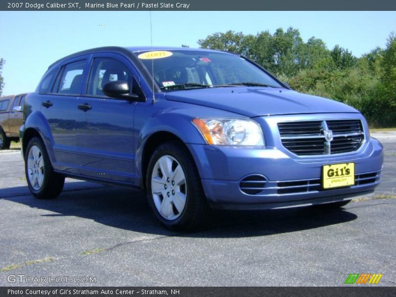 Marine Blue Pearl / Pastel Slate Gray 2007 Dodge Caliber SXT