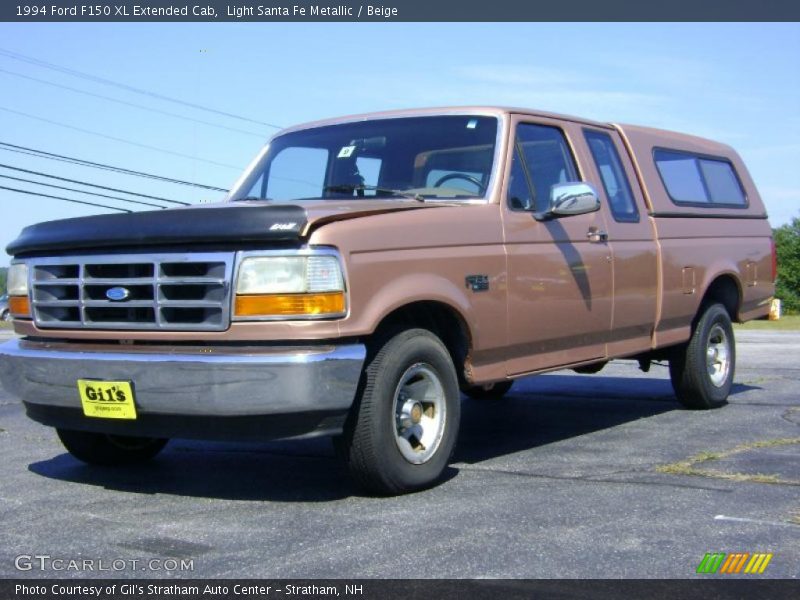 Light Santa Fe Metallic / Beige 1994 Ford F150 XL Extended Cab