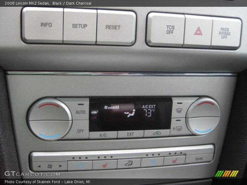 Black / Dark Charcoal 2008 Lincoln MKZ Sedan