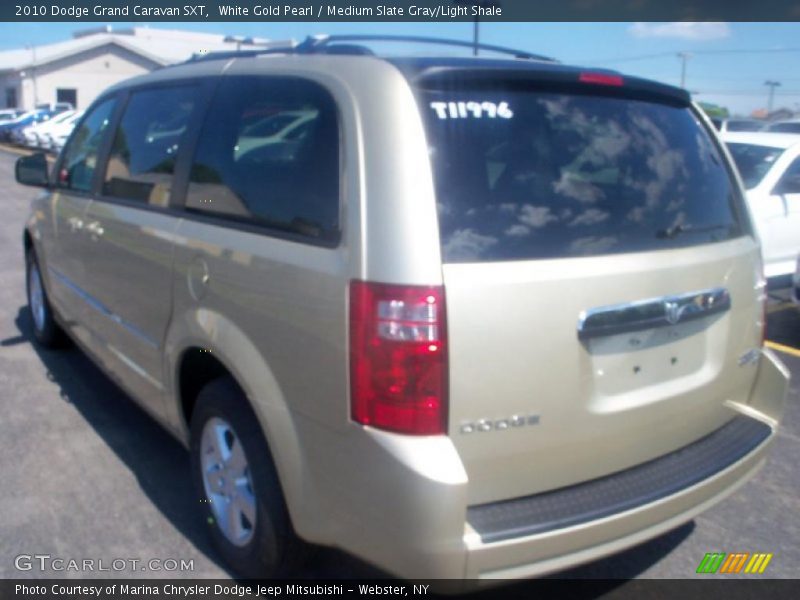 White Gold Pearl / Medium Slate Gray/Light Shale 2010 Dodge Grand Caravan SXT