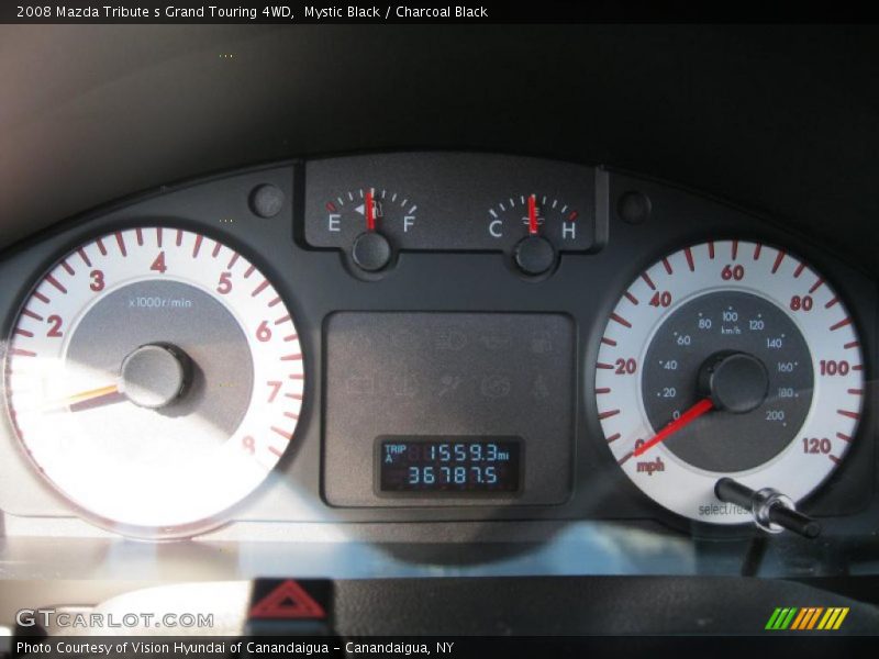 Mystic Black / Charcoal Black 2008 Mazda Tribute s Grand Touring 4WD