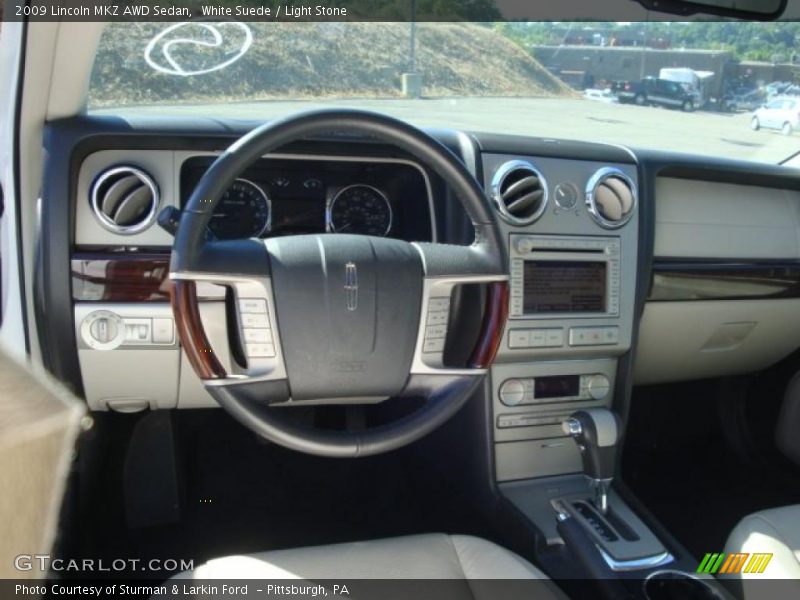 White Suede / Light Stone 2009 Lincoln MKZ AWD Sedan