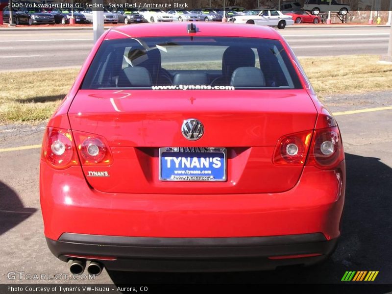 Salsa Red / Anthracite Black 2006 Volkswagen Jetta GLI Sedan